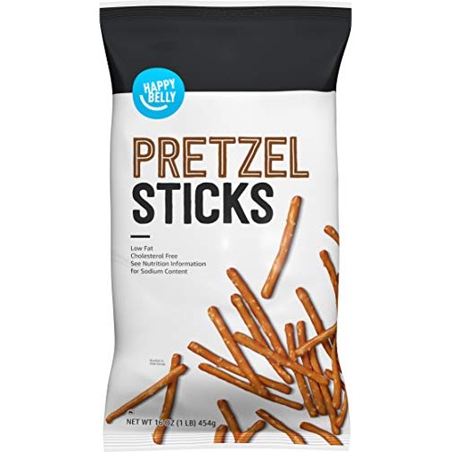 Amazon Brand - Happy Belly Pretzel Sticks, 16 Oz