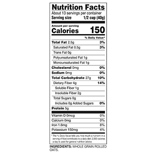 Amazon Brand - Happy Belly Quick Cook Oats, 18 Ounce