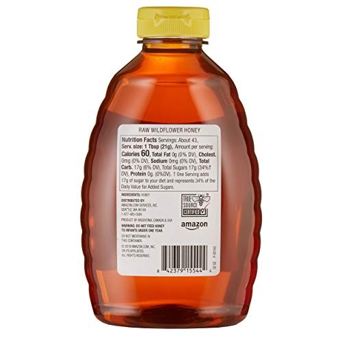 Amazon Brand - Happy Belly Raw Wildflower Honey, 32 Oz Previous