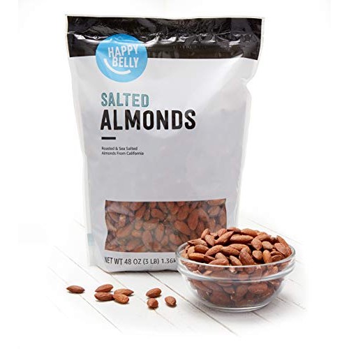 Amazon Brand - Happy Belly Roasted &Amp; Salted California Almonds,
