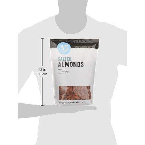 Amazon Brand - Happy Belly Roasted &Amp; Salted California Almonds,