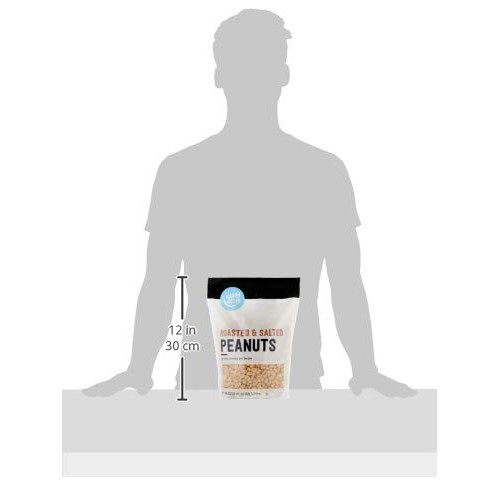 Amazon Brand - Happy Belly Roasted And Salted Peanuts, 44 Ounce