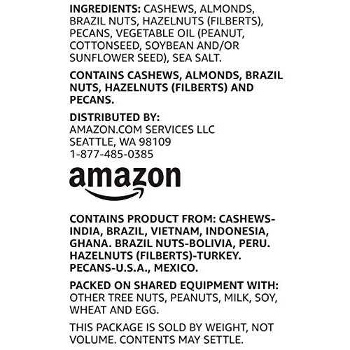 Amazon Brand - Happy Belly Roasted Salted Deluxe Mixed Nuts, 2 O