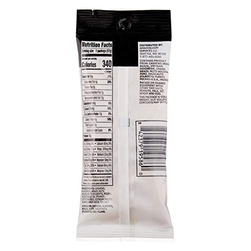 Amazon Brand - Happy Belly Roasted Salted Deluxe Mixed Nuts, 2 O