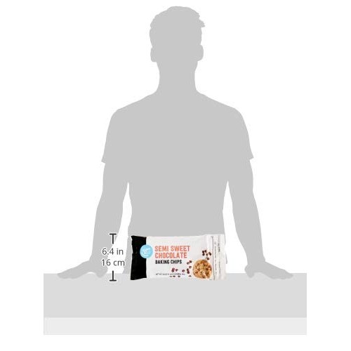 Amazon Brand - Happy Belly Semi Sweet Chocolate Baking Chips, 24...