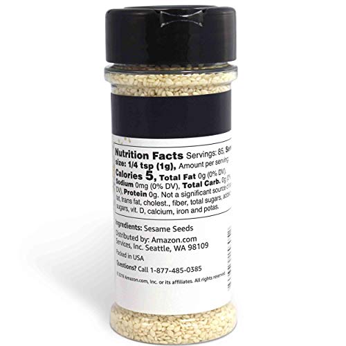 Amazon Brand - Happy Belly Sesame Seeds, 3 Ounces