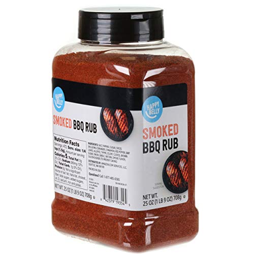 Amazon Brand - Happy Belly Smoked Bbq Rub, 25 Ounce