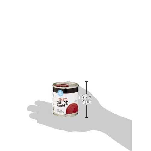 Amazon Brand - Happy Belly Tomato Sauce, No Salt Added, 8 Ounce
