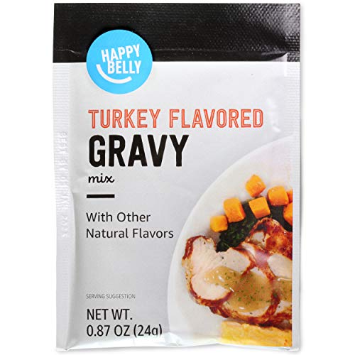 Amazon Brand - Happy Belly Turkey Flavored Gravy Mix, 0.87 Oz P