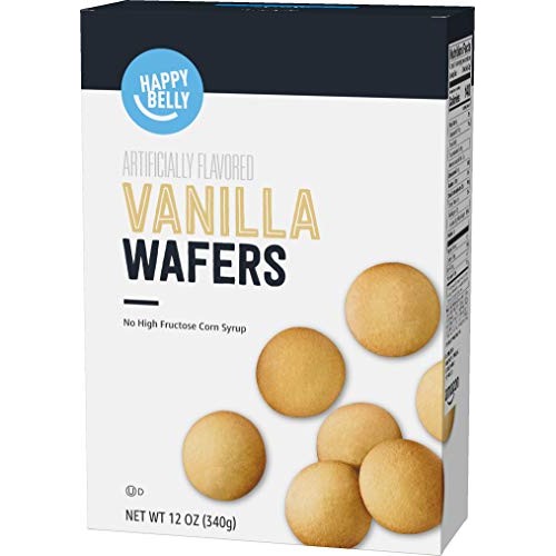 Amazon Brand - Happy Belly Vanilla Wafers, 12 Ounce