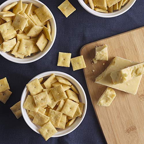 Amazon Brand – Happy Belly White Cheddar Cheese Cracker, 12.4 ounce