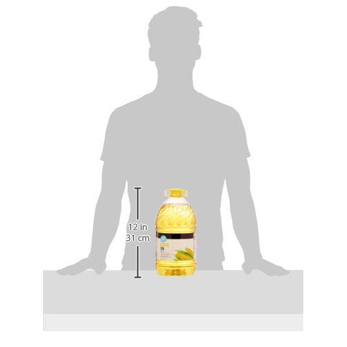 Amazon Brand - Happy Belly Corn Oil, 128 Fl. Oz