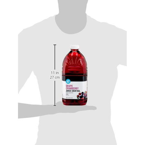 Happy Belly Grape Cranberry Juice Cocktail, 64 Fl Oz Bottle