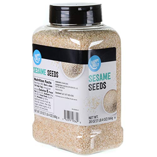 Amazon Brand - Happy Belly Sesame Seeds, 20 Ounce