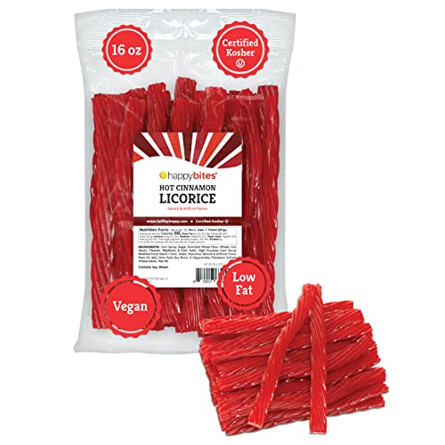 Happy Bites Hot Cinnamon Licorice Twists - Certified Kosher - Go