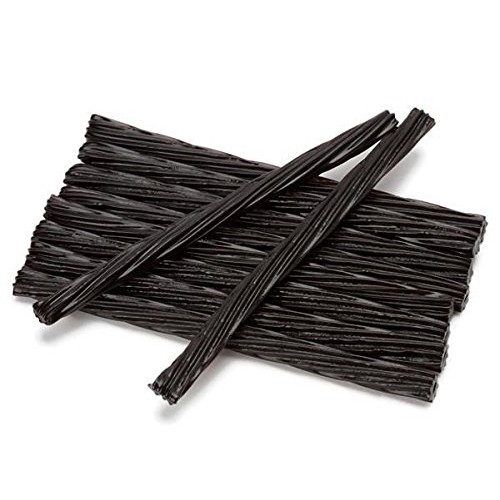 Happy Bites Jumbo Black Licorice Twists - Certified Kosher - Gou