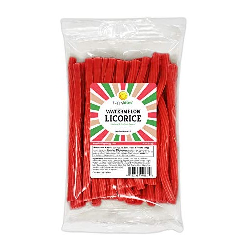 Happy Bites Watermelon Licorice Twists - Certified Kosher - Gour