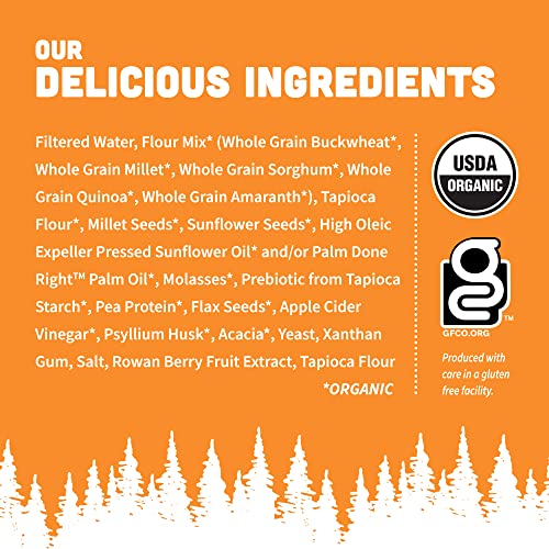 Happy Campers Buckwheat Molasses Gluten Free Bread, Whole Grain,...