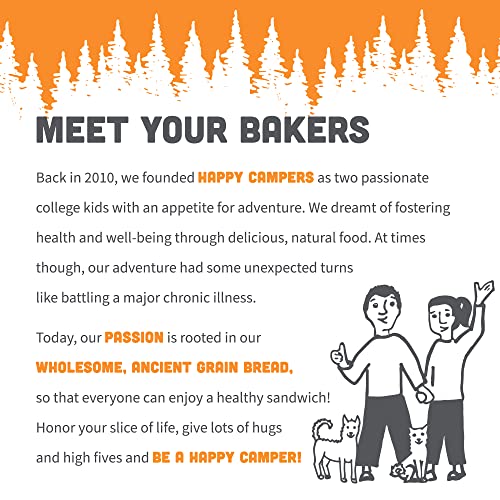Happy Campers Buckwheat Molasses Gluten Free Bread, Whole Grain,...