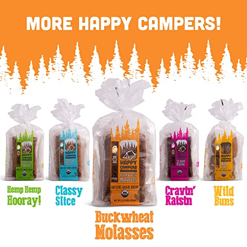 Happy Campers Buckwheat Molasses Gluten Free Bread, Whole Grain,...