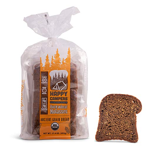 Happy Campers Buckwheat Molasses Gluten Free Bread, Whole Grain,