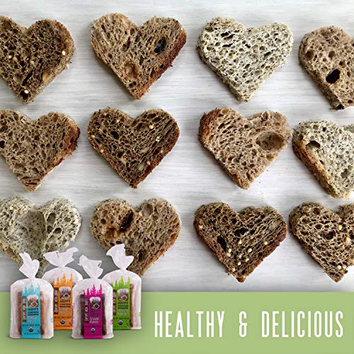 Happy Campers Variety Pack Gluten Free Bread, White Whole Grain,