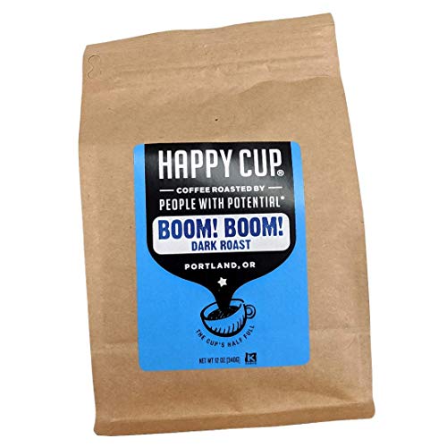 Happy Cup Coffee Dark Roast Coffee, 12 Oz