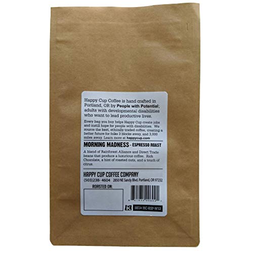 Happy Cup Coffee, Coffee Espresso Roast, 12 Ounce