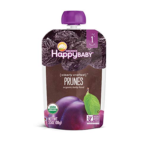 Happy Baby Clearly Crafted Organic Baby Food Stage 1, Prunes, 3.