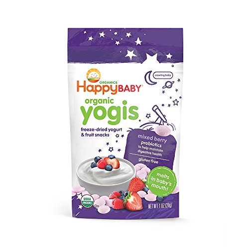 Happy Baby Organic Mixed Berry Yogurt Snacks, 1 Oz