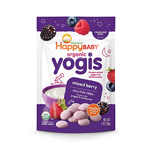 Happy Baby Organic Yogis Freeze-Dried Yogurt &Amp; Fruit Snacks, Var