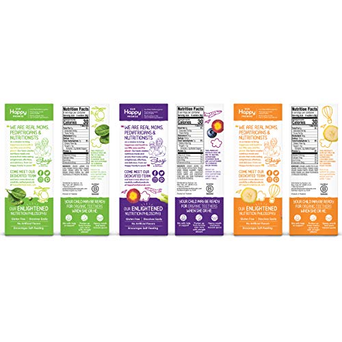 Happy Family Baby Organic Teethers Gentle Teething Wafers 3 Flav