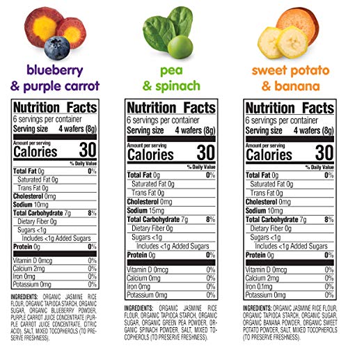 Happy Family Baby Organic Teethers Gentle Teething Wafers 3 Flav