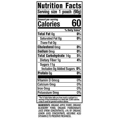 Happy Squeeze Organic Superfoods Twist Organic Apple/Kale/Bluebe