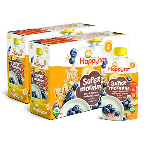 Happy Tot Organic Stage 4 Super Foods, Pears, Mangos And Spinach