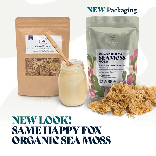 Happy Fox Organic Sea Moss | 100% Wildcrafted, Raw, Pure, Sundri