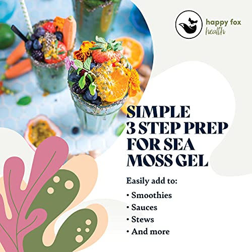 Happy Fox Organic Sea Moss | 100% Wildcrafted, Raw, Pure, Sundri