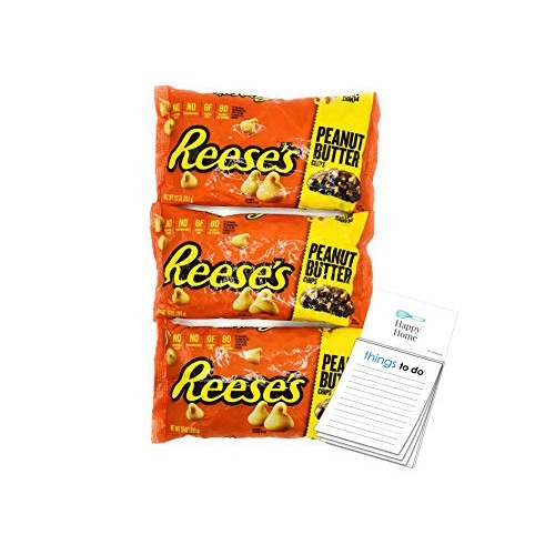 Reeses Peanut Butter Baking Chips, 10-Ounce Bag Pack Of 3| 1X