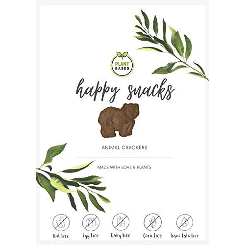 Happy Snacks Animal Crackers,Chocolate, 8 Ounce Resealable Bag