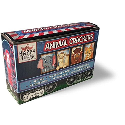 Happy Snacks Natural, Wholesome Animal Crackers, 2 Ounce Boxes