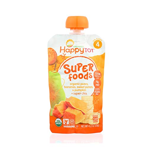 Happy Tot Organic Pumpkin Sweet Potato And Pear Baby Food, 4.22