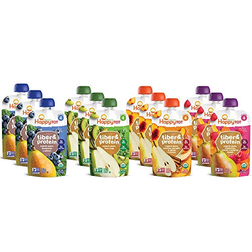Happy Tot Organic Superfoods Fiber &Amp; Protein Stage 4 Baby Food A
