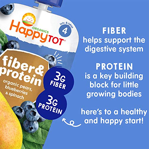 Happy Tot Organic Superfoods Fiber &Amp; Protein Stage 4 Baby Food A