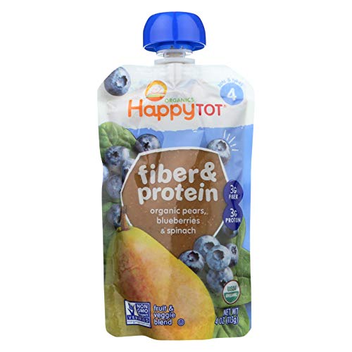 Happy Tot Toddler Food - Organic - Fiber And Protein - Stage 4 -