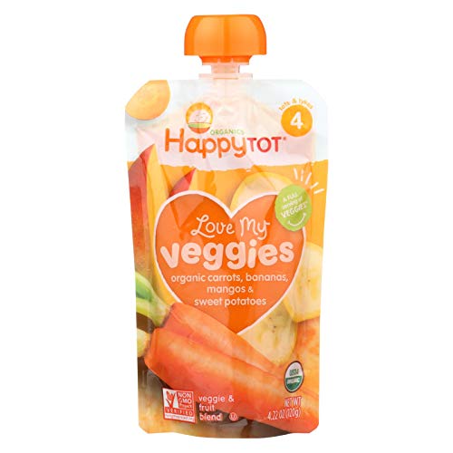 Happy Tot Toodler Food - Organic - Love My Veggies - Carrot Bana