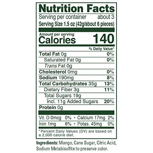 Happy Valley Farms Dried Mango 5 Oz, 3-Pack