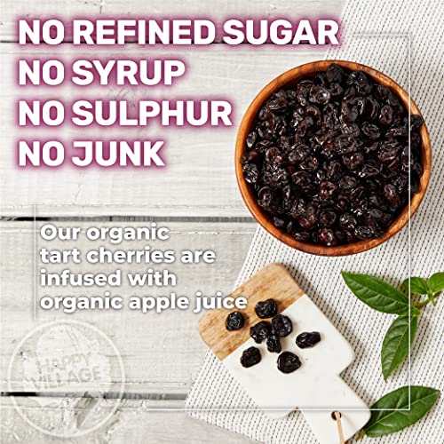 Happy Village Organic Whole Dried Tart Cherries, 15 OZ 3 Packs ...