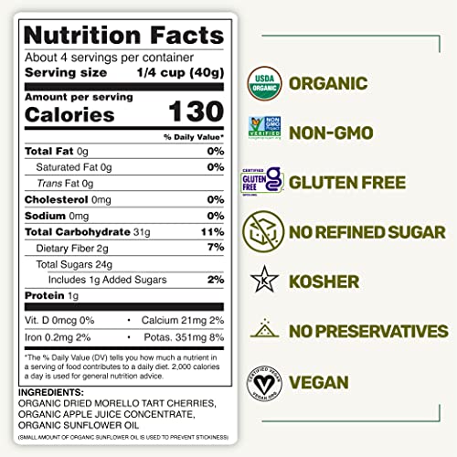 Happy Village Organic Whole Dried Tart Cherries, 15 OZ 3 Packs ...