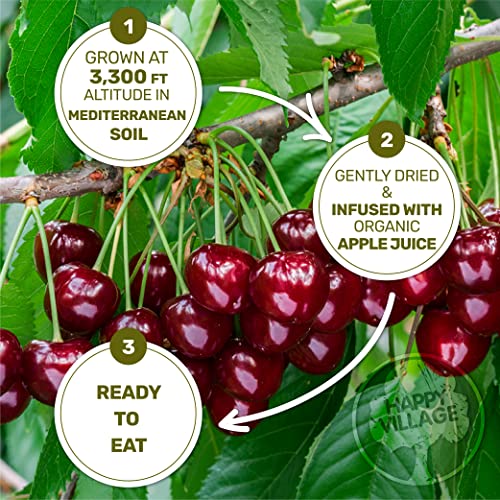 Happy Village Organic Whole Dried Tart Cherries, 15 OZ 3 Packs ...