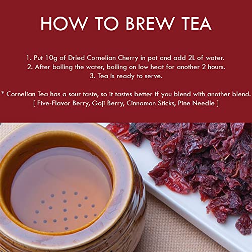 Happy Virus 100% Natural Dried Cornelian Cherry Cornus Fruit, ...